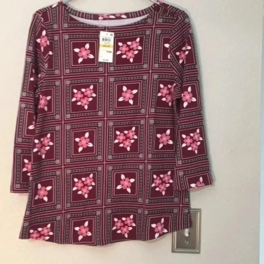 charter club ladies blouse M